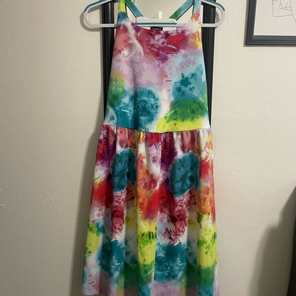 NWOT Torrid tie dye skater dress